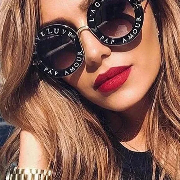 Accessories | Circular Black Celeb Sunglasses New | Poshmark